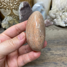 Load image into Gallery viewer, Peach Moonstone Palm Stone #07
