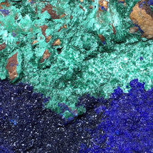 将图像加载到图库查看器中,<transcy>蓝铜矿和孔雀石原石 2</transcy>