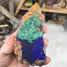 将图像加载到图库查看器中,<transcy>蓝铜矿和孔雀石原石 2</transcy>