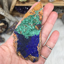 将图像加载到图库查看器中,<transcy>蓝铜矿和孔雀石原石 2</transcy>