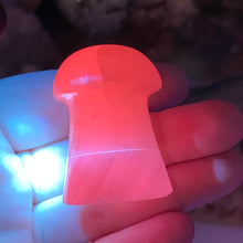 将图像加载到图库查看器中,Pink Calcite / Mangano Calcite Mushroom #05