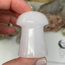 将图像加载到图库查看器中,Pink Calcite / Mangano Calcite Mushroom #08