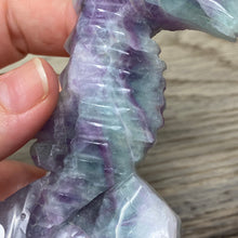 Bild in Galerie-Viewer laden, Fluorite Sea Horse #1 * UV Reactive