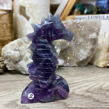 Chargez l'image dans la visionneuse de la galerie, Fluorite Sea Horse #2 * UV Reactive