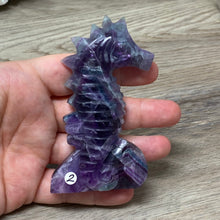 Chargez l'image dans la visionneuse de la galerie, Fluorite Sea Horse #2 * UV Reactive