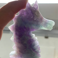 Bild in Galerie-Viewer laden, Fluorite Sea Horse #1 * UV Reactive