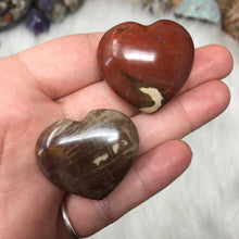 Chargez l'image dans la visionneuse de la galerie, Petrified Wood Heart Set #04 & 05