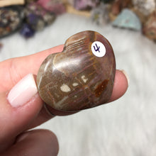 Chargez l'image dans la visionneuse de la galerie, Petrified Wood Heart Set #04 & 05