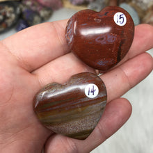 Chargez l'image dans la visionneuse de la galerie, Petrified Wood Heart Set #14, 15
