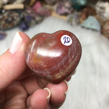 Chargez l'image dans la visionneuse de la galerie, Petrified Wood Heart Set #18, 19, 20