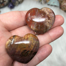 Chargez l'image dans la visionneuse de la galerie, Petrified Wood Heart Set #24, 25