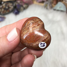 Chargez l'image dans la visionneuse de la galerie, Petrified Wood Heart Set #28, 29, 30