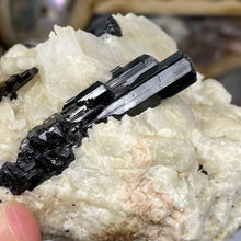 Chargez l'image dans la visionneuse de la galerie, Black Tourmaline with Feldspar and Muscovite Rough #04