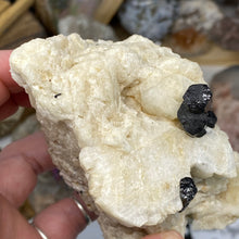 Chargez l'image dans la visionneuse de la galerie, Black Tourmaline with Feldspar and Muscovite Rough #04