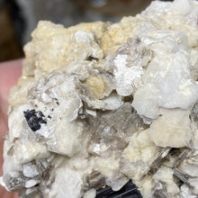 Chargez l'image dans la visionneuse de la galerie, Black Tourmaline with Feldspar, Muscovite and Garnet Rough #05