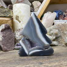 Load image into Gallery viewer, Druzy Agate with Amethyst Tree #02