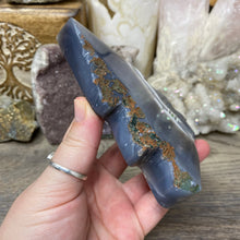 Load image into Gallery viewer, Druzy Agate with Amethyst Tree #02