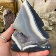 Load image into Gallery viewer, Druzy Agate with Amethyst Tree #02