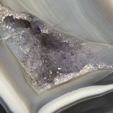 Load image into Gallery viewer, Druzy Agate with Amethyst Tree #02