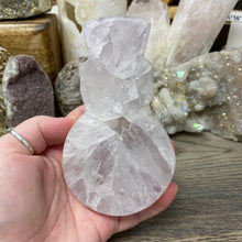 Load image into Gallery viewer, Quartz Snowman #05 ~ Quartz with Amethyst and Rainbows
