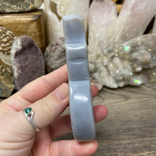 Load image into Gallery viewer, Druzy Agate Snowman #01 ~ with Light Amethyst Hue