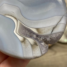 Load image into Gallery viewer, Druzy Agate Snowman #01 ~ with Light Amethyst Hue