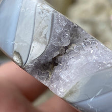 Load image into Gallery viewer, Druzy Agate Snowman #01 ~ with Light Amethyst Hue