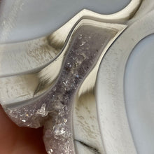Load image into Gallery viewer, Druzy Agate Snowman #01 ~ with Light Amethyst Hue