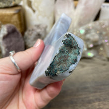 Load image into Gallery viewer, Druzy Agate Stocking #01 with Amethyst