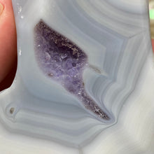 Load image into Gallery viewer, Druzy Agate Stocking #01 with Amethyst