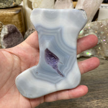 Load image into Gallery viewer, Druzy Agate Stocking #01 with Amethyst