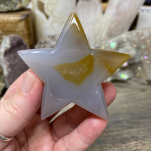 Chargez l'image dans la visionneuse de la galerie, Natural Agate Druzy Star