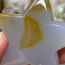 Chargez l'image dans la visionneuse de la galerie, Natural Agate Druzy Star