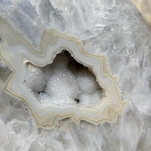 Load image into Gallery viewer, Druzy Agate Large Moon #02 *Rainbows