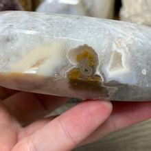 Load image into Gallery viewer, Druzy Agate Large Moon #02 *Rainbows
