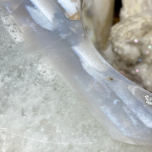 Load image into Gallery viewer, Druzy Agate Large Moon #02 *Rainbows