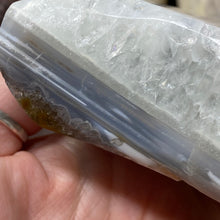 Load image into Gallery viewer, Druzy Agate Large Moon #02 *Rainbows