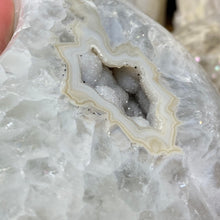 Load image into Gallery viewer, Druzy Agate Large Moon #02 *Rainbows