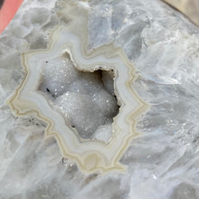 Load image into Gallery viewer, Druzy Agate Large Moon #02 *Rainbows