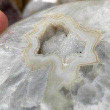 Load image into Gallery viewer, Druzy Agate Large Moon #02 *Rainbows