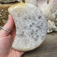 Load image into Gallery viewer, Druzy Agate Large Moon #03 *Rainbows