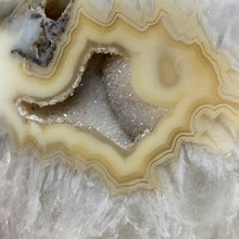 将图像加载到图库查看器中,Druzy Agate Large Moon #04 *Rainbows