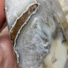 将图像加载到图库查看器中,Druzy Agate Large Moon #04 *Rainbows