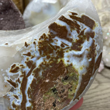 将图像加载到图库查看器中,Druzy Agate Large Moon #04 *Rainbows