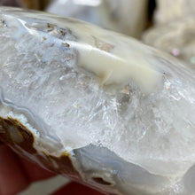 将图像加载到图库查看器中,Druzy Agate Large Moon #04 *Rainbows