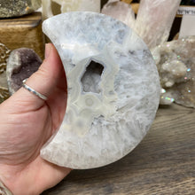 Load image into Gallery viewer, Druzy Agate Large Moon #05 *Rainbows