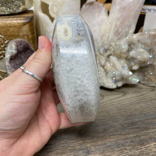 Load image into Gallery viewer, Druzy Agate Large Moon #05 *Rainbows
