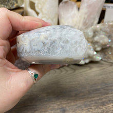 Load image into Gallery viewer, Druzy Agate Large Moon #05 *Rainbows