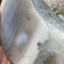 Load image into Gallery viewer, Druzy Agate Large Moon #05 *Rainbows