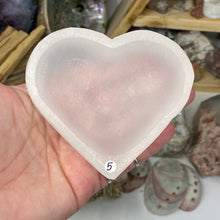 Load image into Gallery viewer, Selenite 3.5" Heart Bowl #05